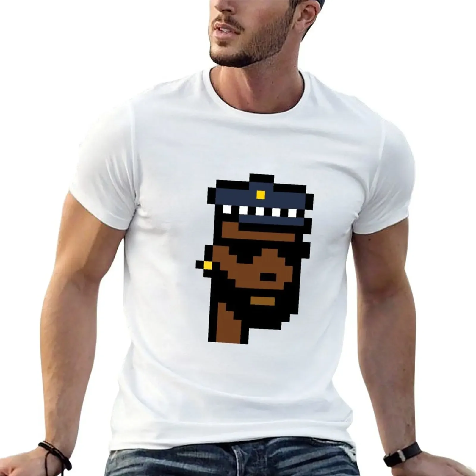 

Cryptopunk T-Shirt tees customizeds street wear kawaii clothes Men's clothing