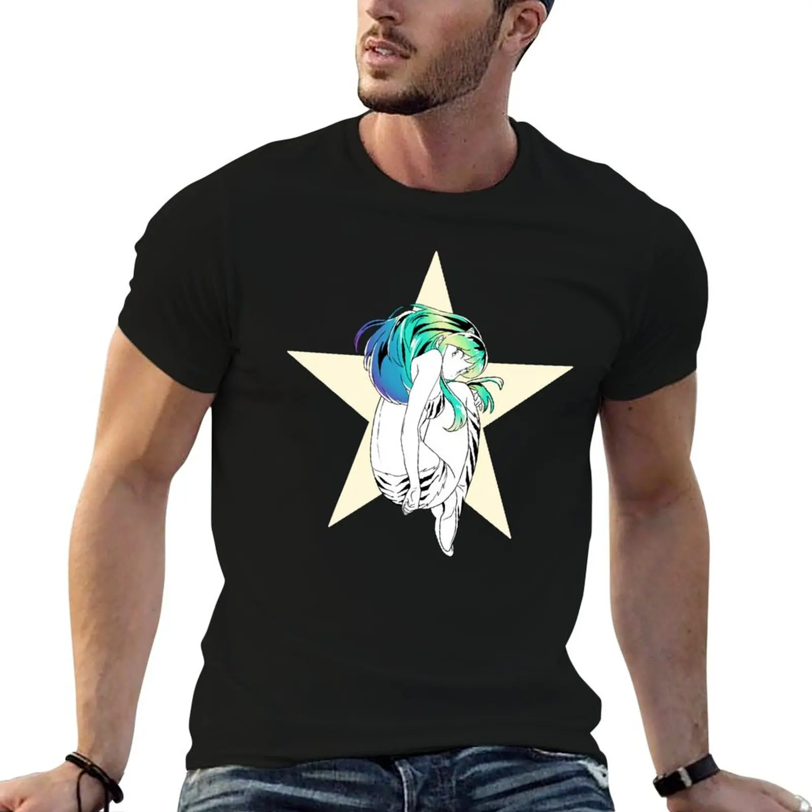 

URUSEI YATSURA T-Shirt man t shirt luxury funny t shirts cotton T-Shirt