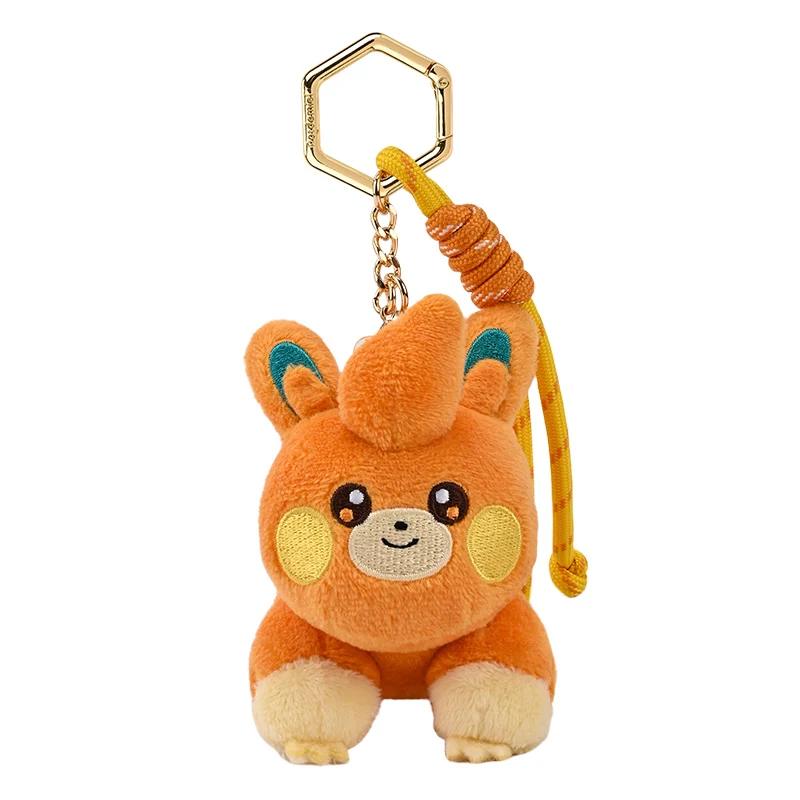 Original Anime Pokemon Kawaii Pikachu Keychain Gengar Mew Jigglypuff Mimikyu Stuffed Toy Cute Plush Keyring Doll Pendant Gift - view 5
