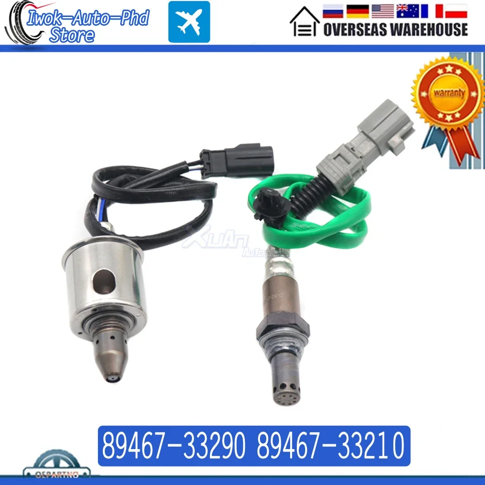 2pcs Upstream Downstream Air Fuel Ratio Lambda O2 Oxygen Sensor 89467-33290 89467-33210 For Toyota Camry Avalon Lexus ES300h 2.5