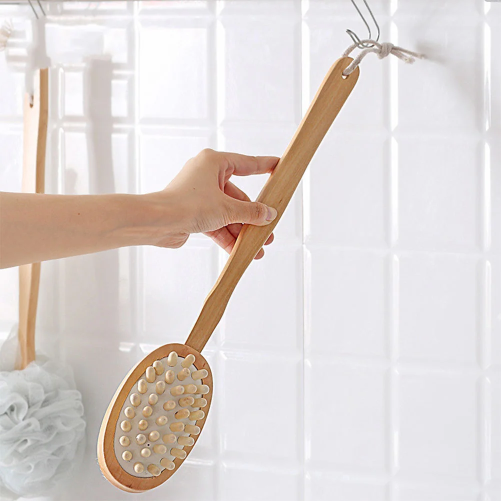 

Sunscreen Back Scraper Bath Scrubber for Body Brush Elder Tub Cleaner with Long Handle