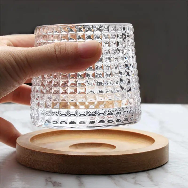 Thickened Carving Cocktail Glass Mat Light up Beer Mat Customizable round Shape Bar Dining Table Decoration Accessories