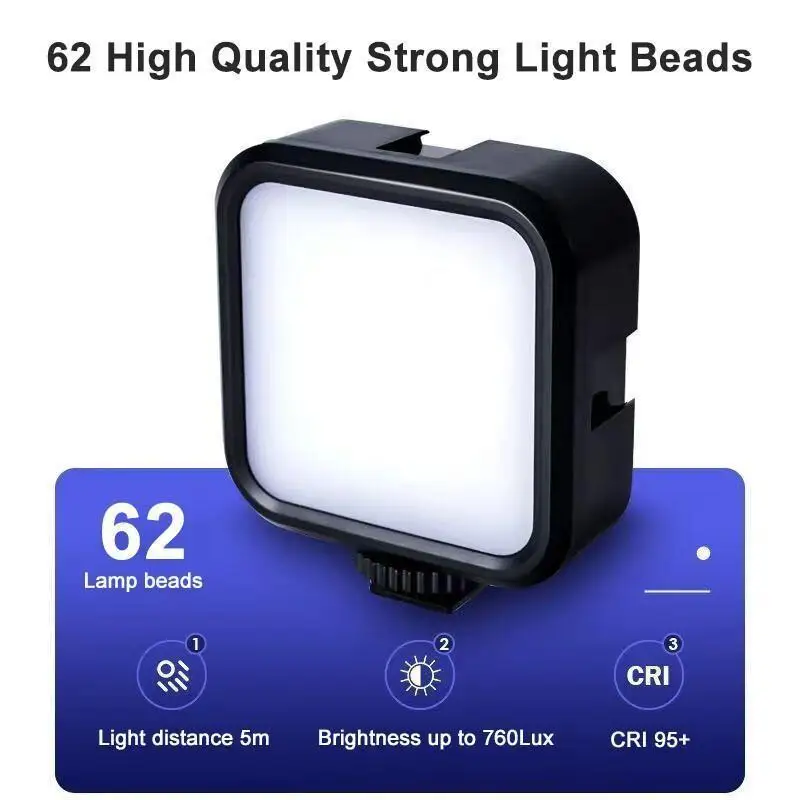 Mini RGB Video Lights Rechargable Live Photography LED Portable Atmosphere Beauty Tiktok Youtube Camera Light For Phone Laptop