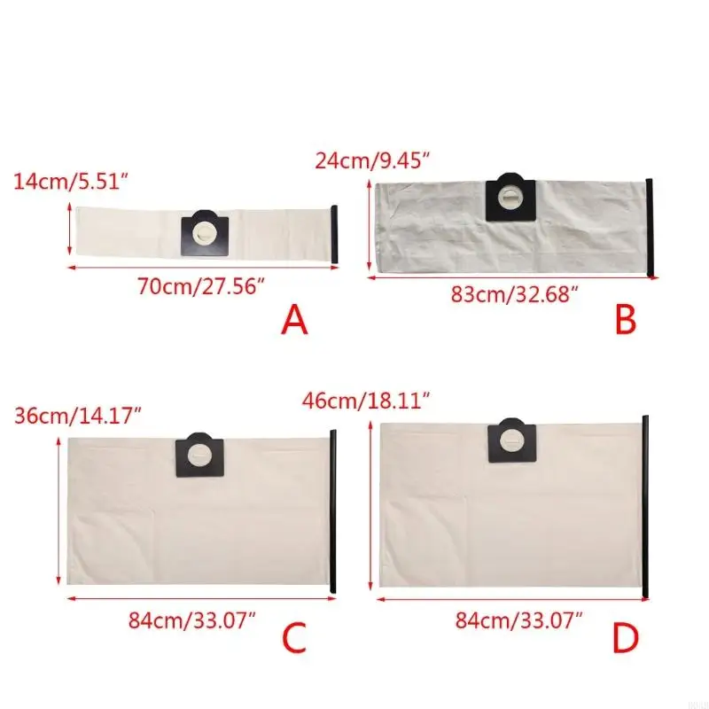 D0AB قابلة لإعادة الاستخدام المنزلية الأكياس الغبار أكياس روبوت مكنسة نظافة ل NT20 NT30 WD3