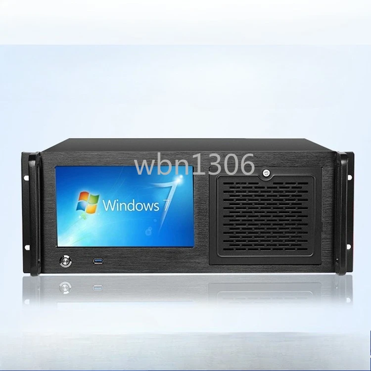 

4U industrial integrated chassis with 8.9-inch touch display industrial control server chassis ATX large aluminum panel