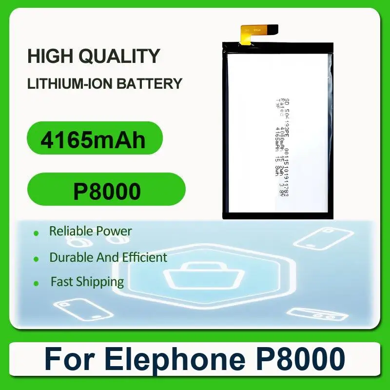 Battery For Elephone P7000 P8 Mini S7 P3000S P3000 P9000 Lite S3 U3H 6.53 inch MT6797 Helio X20 deca/For R9 P8000 Max C1 3D