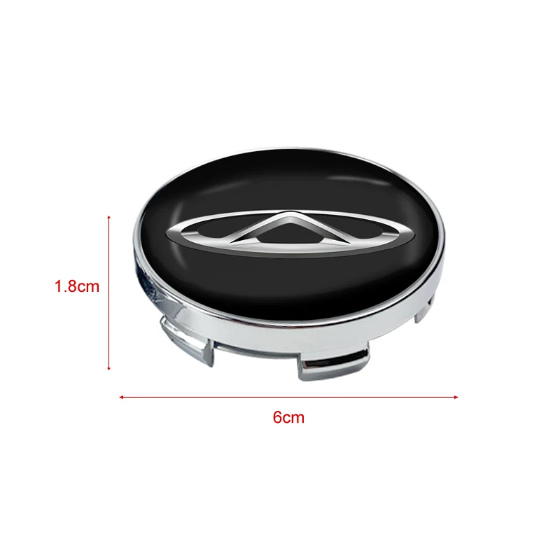 Car Wheel Center Hub Caps Tire Rim Covers Wheel Parts Decorations Accessories For Chery Fulwin QQ Tiggo 3 5 T11 A1 A3 A5 Amulet