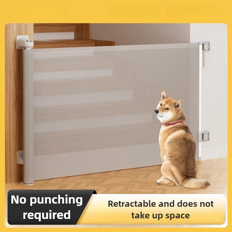 New Product Telescopic Door Fence Indoor Staircase No Punching Children's Protective Fences Dog Pet Fence Pet Playpen