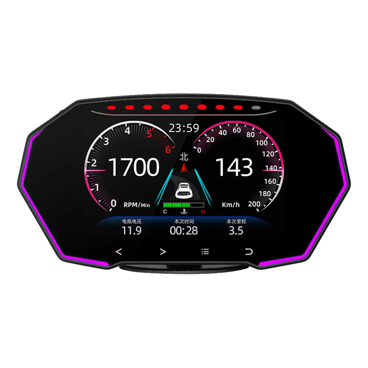 

F11 Heads Up Display Gps Obd Hud Digital Speedometer Car Display