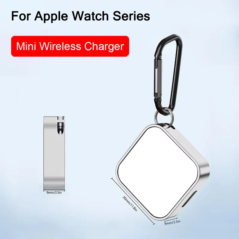 

Беспроводное зарядное устройство для Apple Watch Series Ultra 10 9 8 7 SE 6 5 4 3 Type C 8-контактный два интерфейса Портативная магнитная беспроводная зарядка