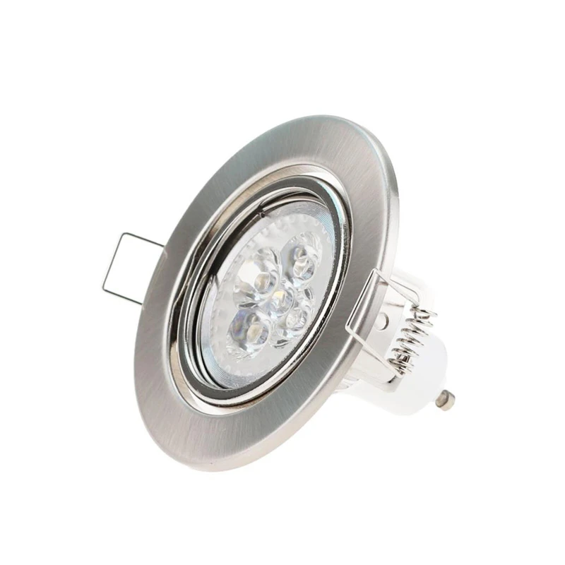 

GU10 Recessed Downlight MR16 Accessory Mount Ceiling Spotlight Frame Mounted Round LED Bulb Replaceable Base Socket Light