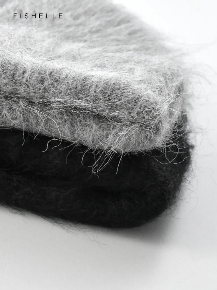 Lightweight Alpaca Wool Cashmere Solid Color Knitted Hat Men Caps Winter Women Beanies Warm Soft Luxury Gifts