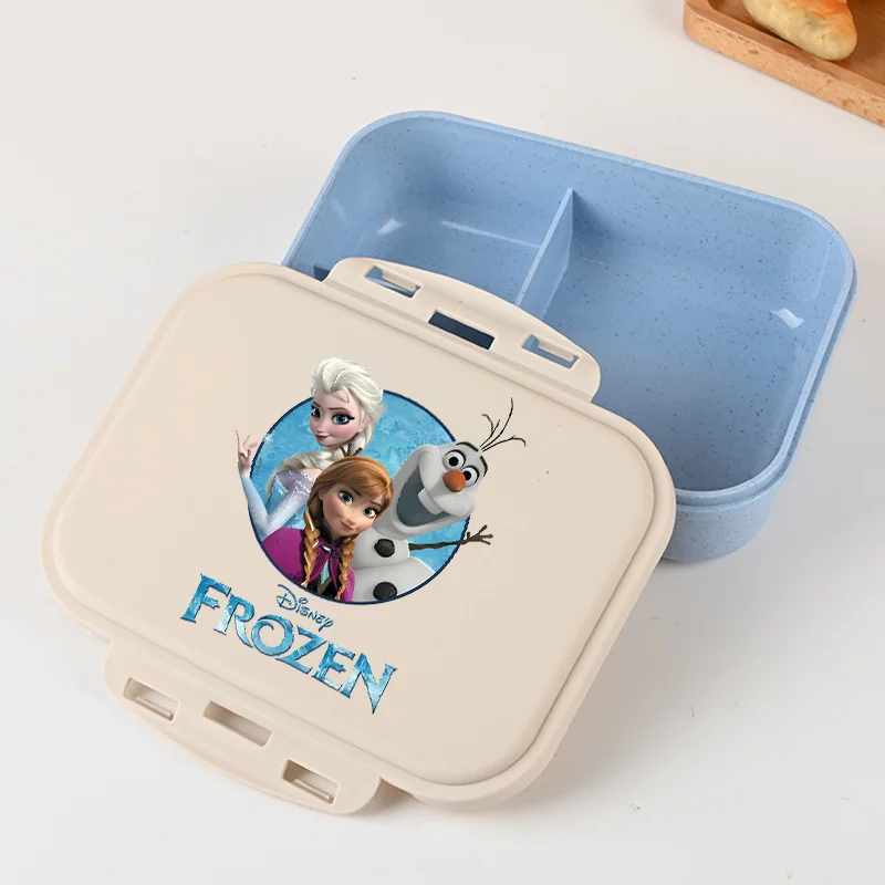 Fiambrera Frozen Elsa para niñas, fiambreras para pícnic al aire libre, fiambrera hermética de dibujos animados de Anime, regalos portátiles de gran capacidad para niños
