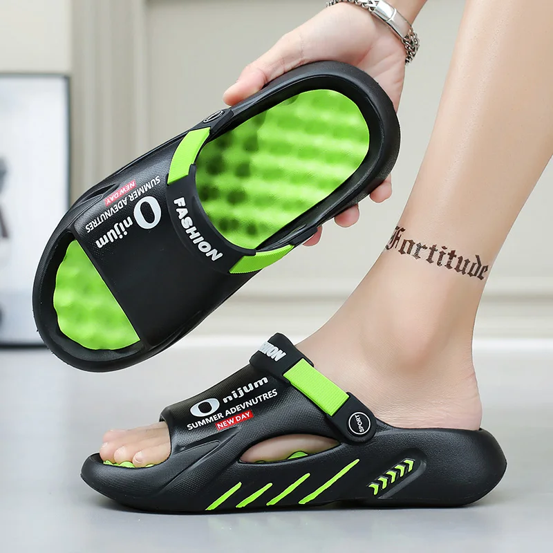 

Massage Sole Sandals for Men and Women, New Summer Outdoor Sports Beach Sandals, Dual-Purpose Massage and Wear-Resistant Slippers