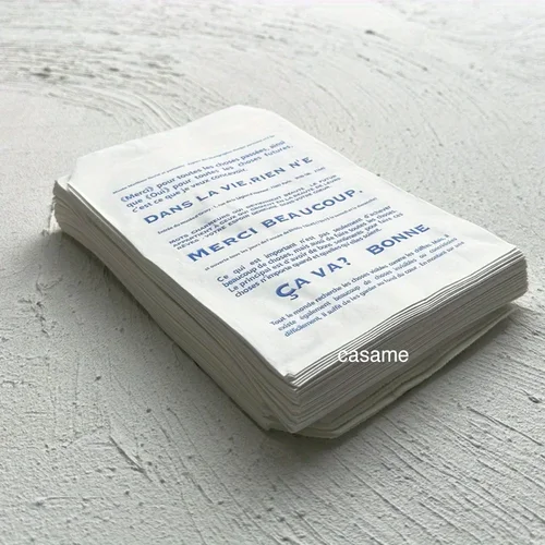 프렌치 레터 페이퍼 백 25 개 세트, 우아한 13x18cm 크기, 선물 및 특별 행사 파티 선물, 프렌치 블루 