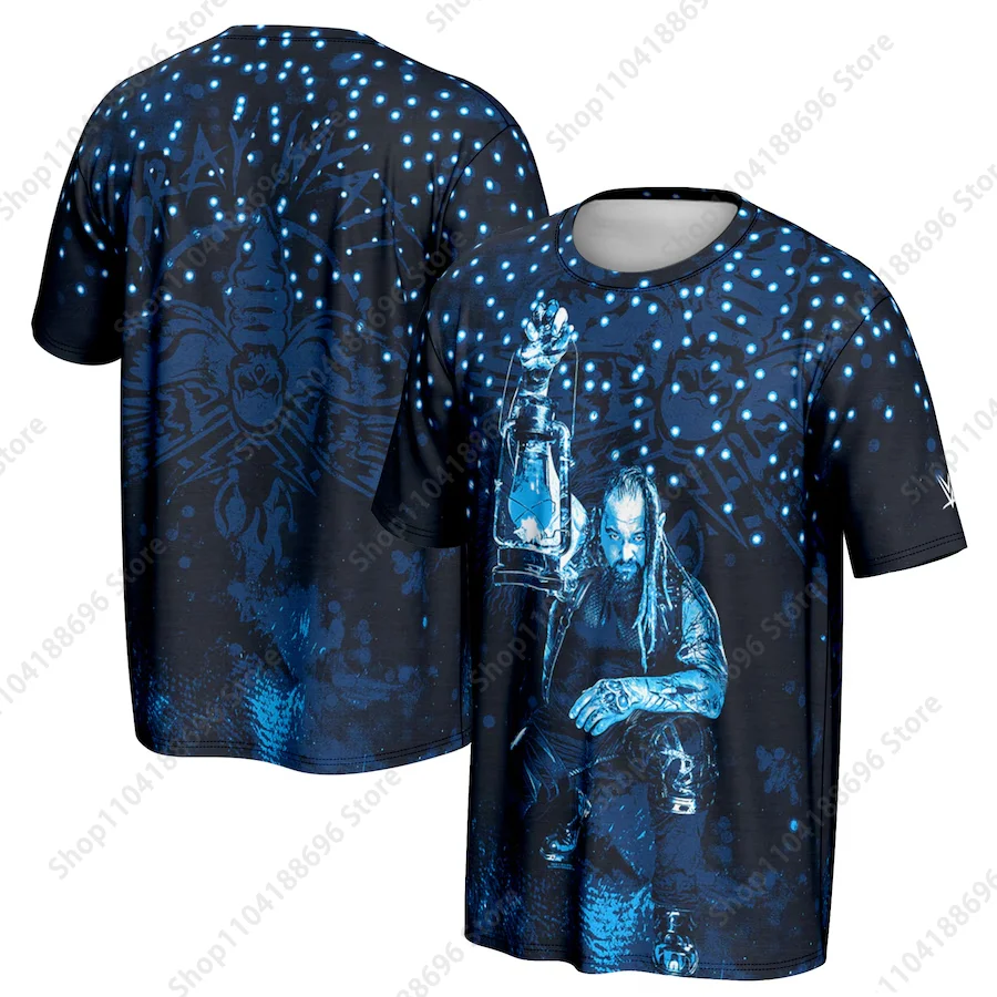 

New T-shirt Men's Wrestler American Wrestling Fan Top Youth Fireflies T-Shirt 3D Printed Casual Round Neck T-shirt Clothing