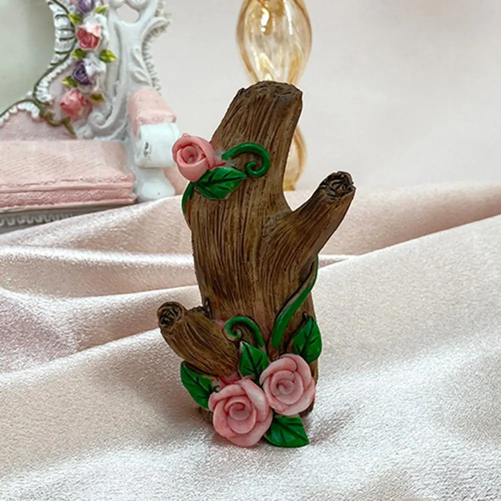 Load-bearing Wall Hook Resin Hook Decorative Resin Flower Wall Hooks for Hats Bags Tree Trunk Key Hanger with Adhesive Bedroom