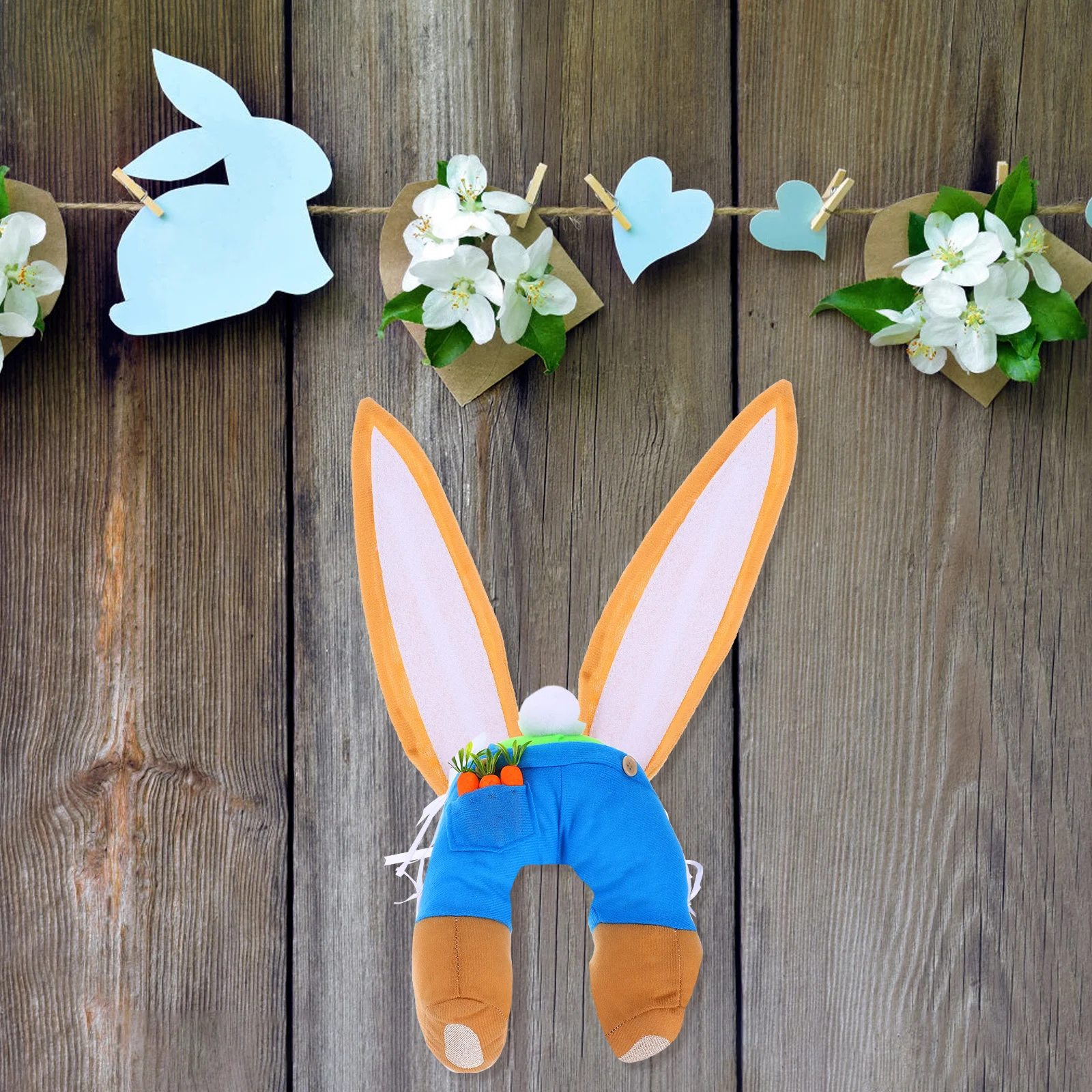 

Easter Bunny Butt and Ears Wreath Kit Sturdy Spring Holiday Decoration Cute Bunny Ear Front Door Easter Party Decor