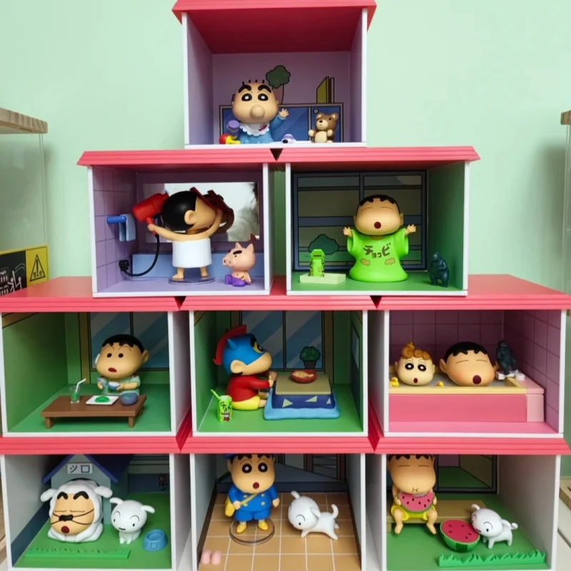 

52toys Genuine Crayon Shinchan Haruhibu Home Series Blind Box Cute Decoration Room Decoration Surprise Gift For Girls