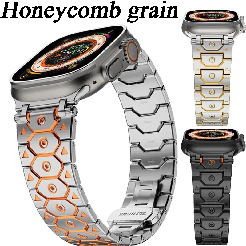 

Титановый ремешок для Apple Watch Ultra 3/2 49 мм 11 10 42/46 мм 9 8 7 45 мм 41 мм Металл Нержавеющая сталь iWatch 6 5 4 SE 44 мм 40 мм 41 мм