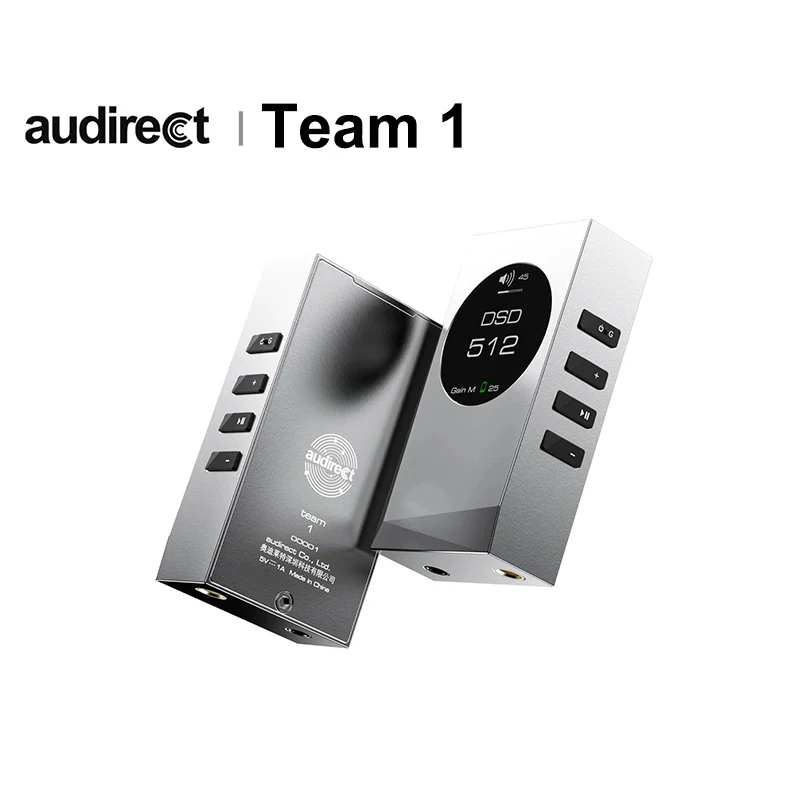 Audirect Team 1 Team1 USD DAC AMP Portable Decoding Headphone Amplifier Integrated Device DSD512 PCM768