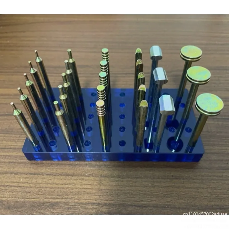 26PCS High Precision Gem Dopsticks Set Diameter 6MM Length 65MM Compound Gemstone Dop Stick Gemstone Faceting Grinding Tool