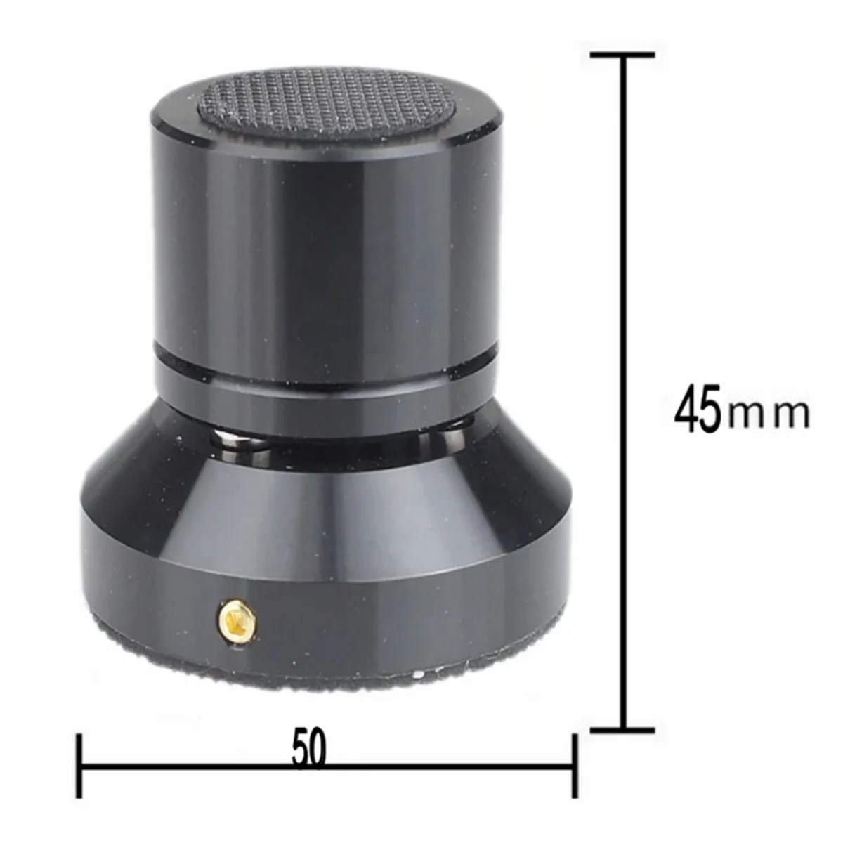 BISM1 حامل عزل مكبر الصوت من سبائك الرصاص قابل للتعديل وسادة صينية كروية سيراميك للقدم حامل عزل قدم سبايك فضي