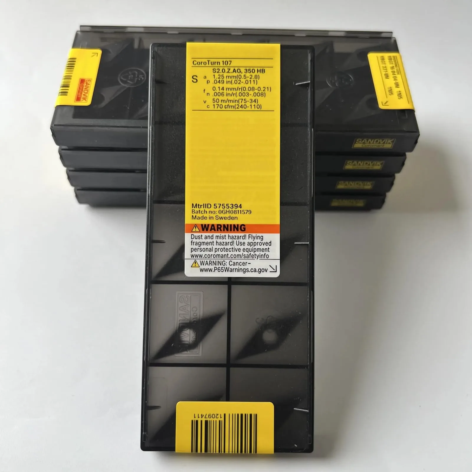 SANDVIK d'origine/VBGT160404-UM 1105/lame CNC en alliage dur 10 pièces