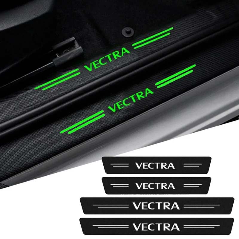 

Luminous Car Threshold Stickers Trunk Door Sill Protector Film for Opel Vectra Rear Tail Door Pedal Anti Scratch Bumper Strips