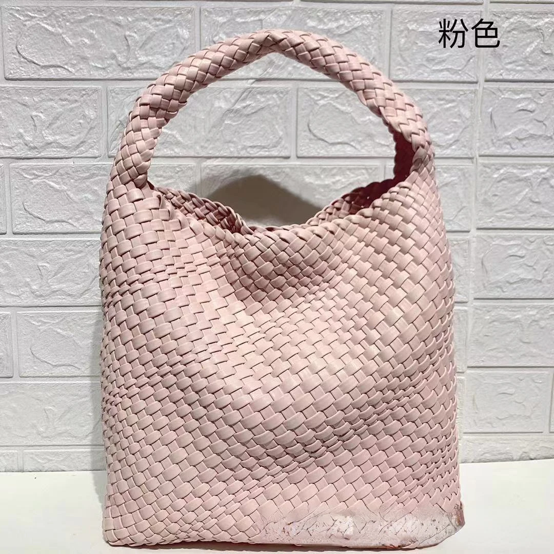 2022 Large-capacity Vegetable Basket Bag Fashion Shopping Bag Commuter Bag Women\'s Microfiber Leather All-match Child-mother Bag