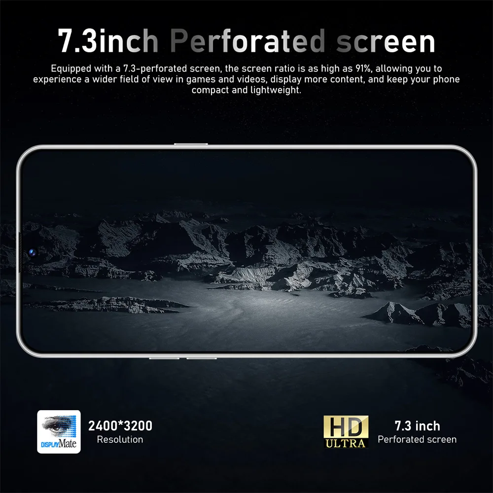 حافظة هاتف ذكي جديدة لبطارية F7 Ultra 7800mAh 7.3 بوصة الإصدار العالمي الأصلي 22 جيجابايت + 2 تيرا بايت سنابدراجون 8gen4 4G 5G بطاقة Sim المزدوجة #2