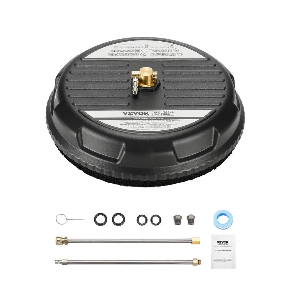 

Очиститель поверхностей для мойки высокого давления 15 дюймов, 3000 макс. фунтов на квадратный дюйм, пластик, 2 удлиненных палочки