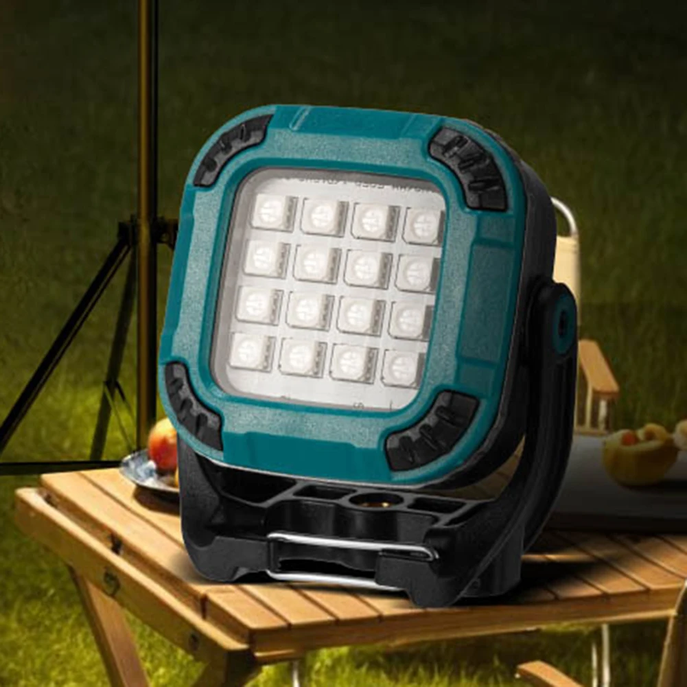 

Adjustable LED Camping Torch Camping Adjustable Handheld Light Blue LED Camping Flashlight Rotary Stand Design