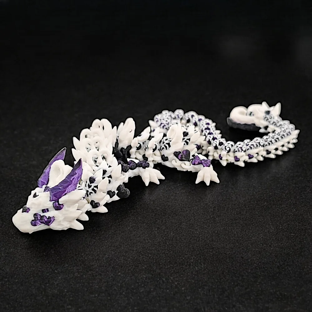 

Simulated Eye 3D Printed Dragon All-in-one Molding Laser 3D Printed Diceratops Dragon Flexible Chinese Dragon