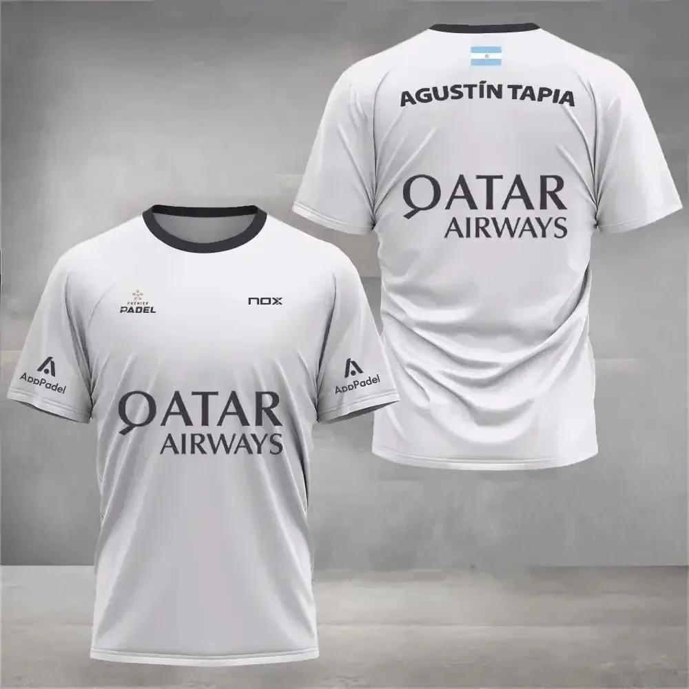 Summer Men's and Kids' Badminton and Tennis Sports Training Short Sleeve T-Shirt Casual Streetwear Top for Men