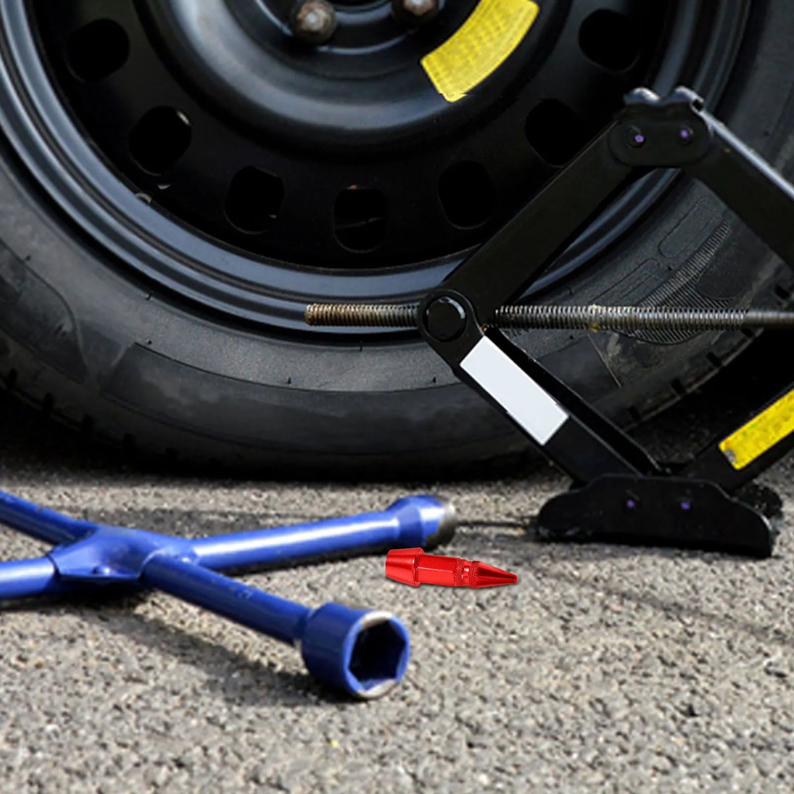 

Комплект из 4 элегантных колпачков для автомобильных шин из нержавеющей стали с шипами, универсальные, легко устанавливаемые, с надежным креплением