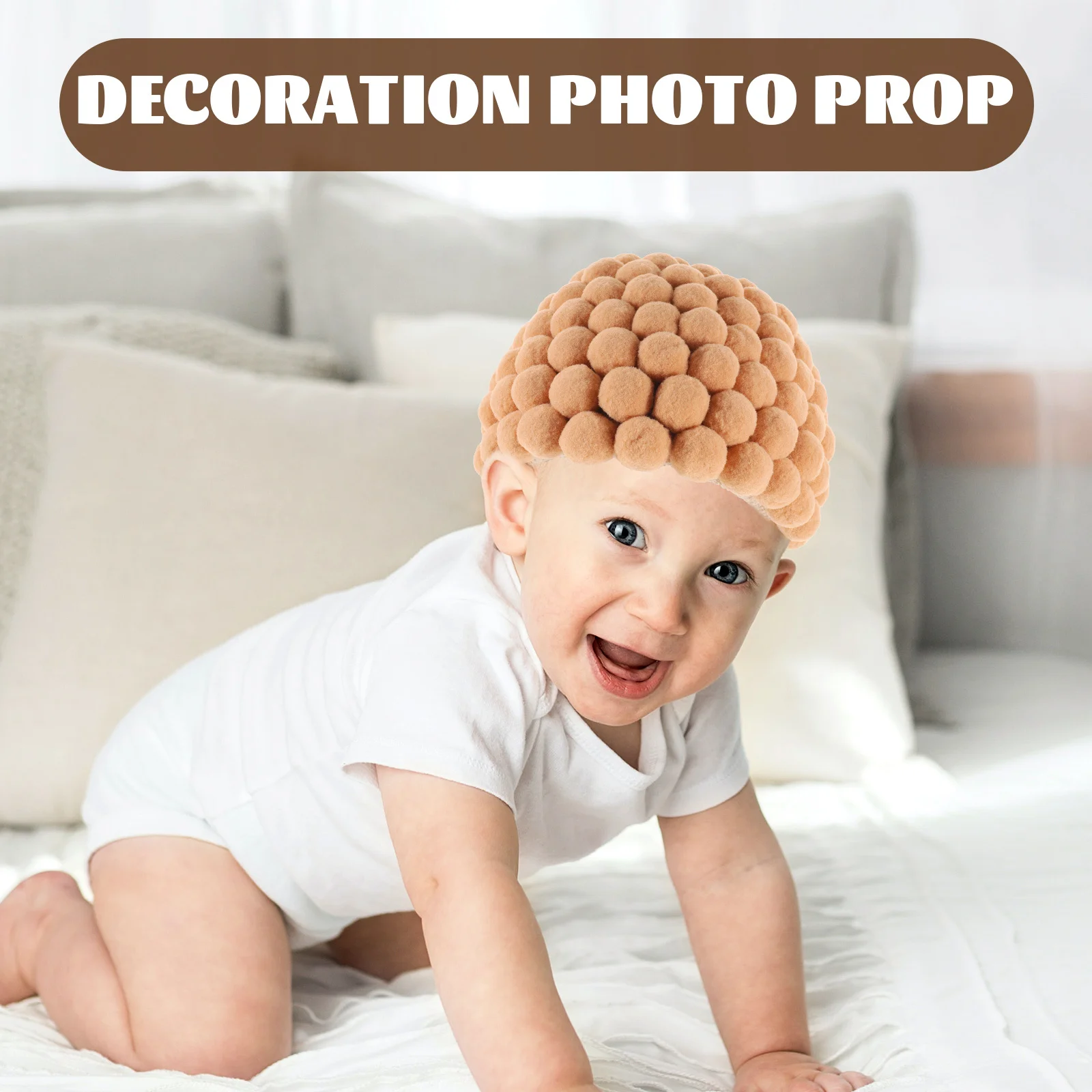 

Old Lady Grandma Photo Prop Hat Lightweight Decoration Easy Wear Kids Old Lady Costume Accessory