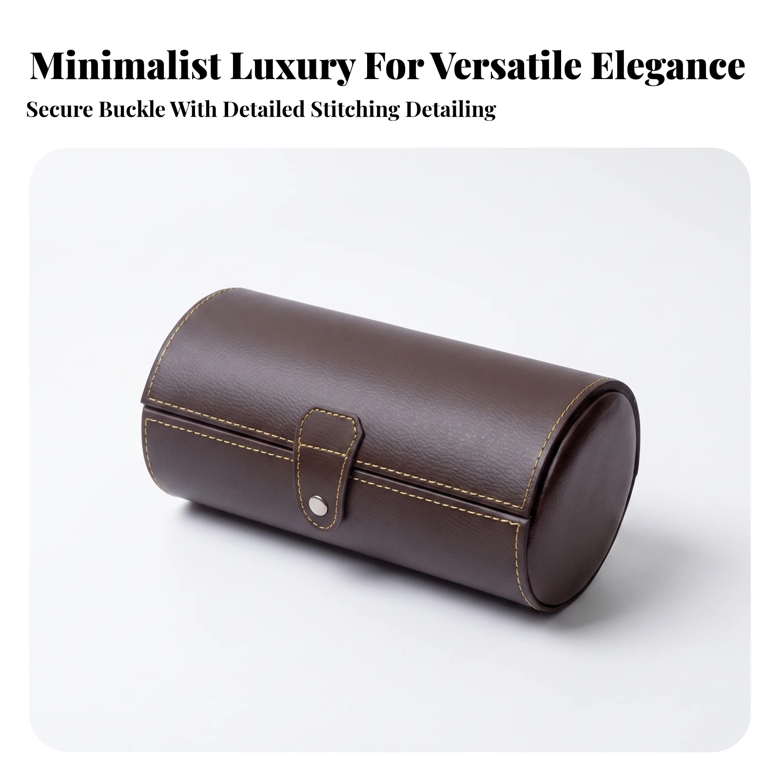 Bracelet Storage Box Compact Bracelet Roll with Snap Closure Jewelry Roll Hard-Shell Organizer Secure for Travelers, Dresser