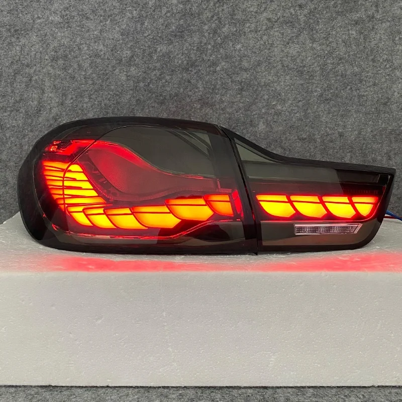 مصباح ليد خلفي ل F82 4 سلسلة 2014-2019 M4 الذيل ضوء GTS تصميم F32 F33 F83 F36 DRL مصباح إشارة قطع غيار السيارات #6