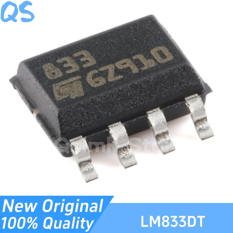 

New Original LM833DT 833 SOP-8 Low Noise Dual Operational Amplifier Chip
