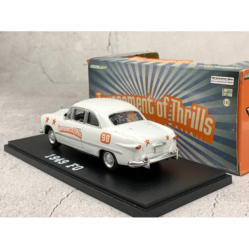 Greenlight moulé sous pression 1:43 échelle 1949 modèle de voiture en alliage de Police fini Simulation Collection décoration cadeau jouets affichage statique