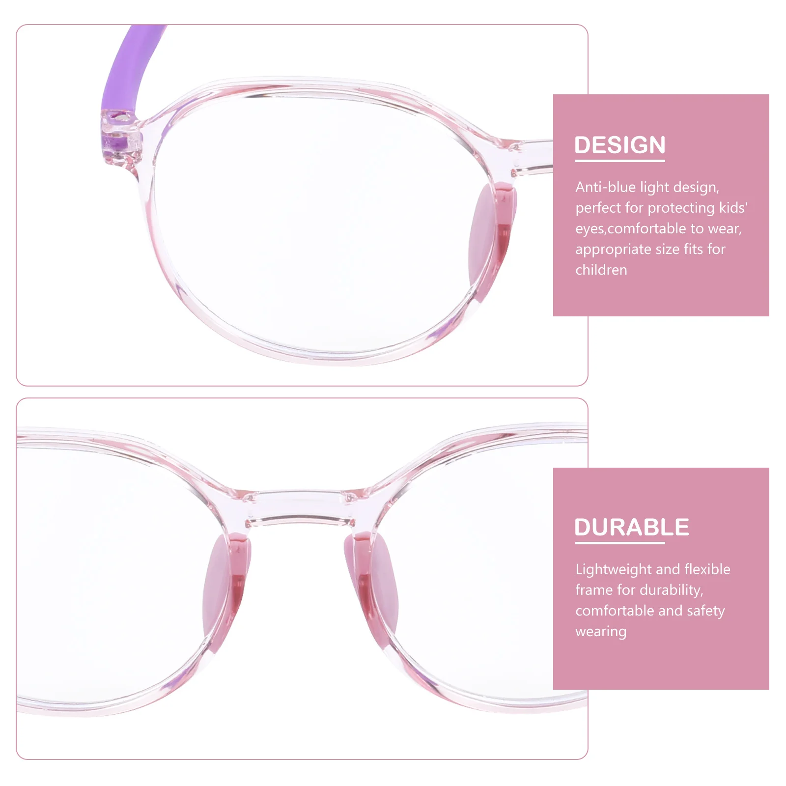 

Anti-Blue Light Glasses for Lightweight Flexible Frame Blue Light Blocking Eyeglasses Comfortable Fit for Eye