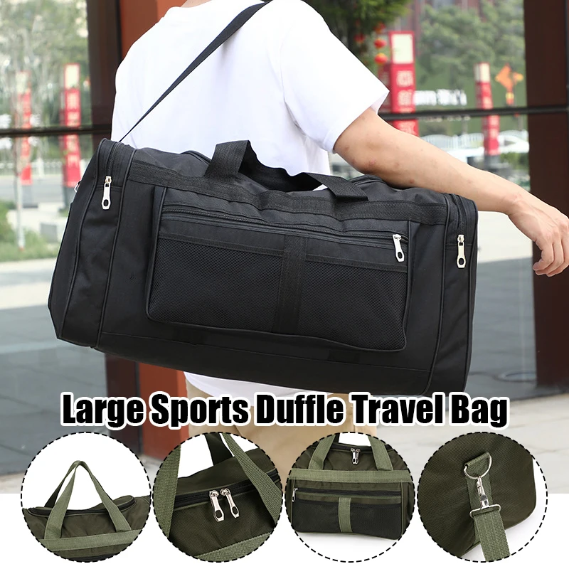 Large Travel Duffel Sports Holdall Bag Women Men Nylon Carry On Luggage Bag Large Capacity Weekender Gym Sport Overnight Pouches