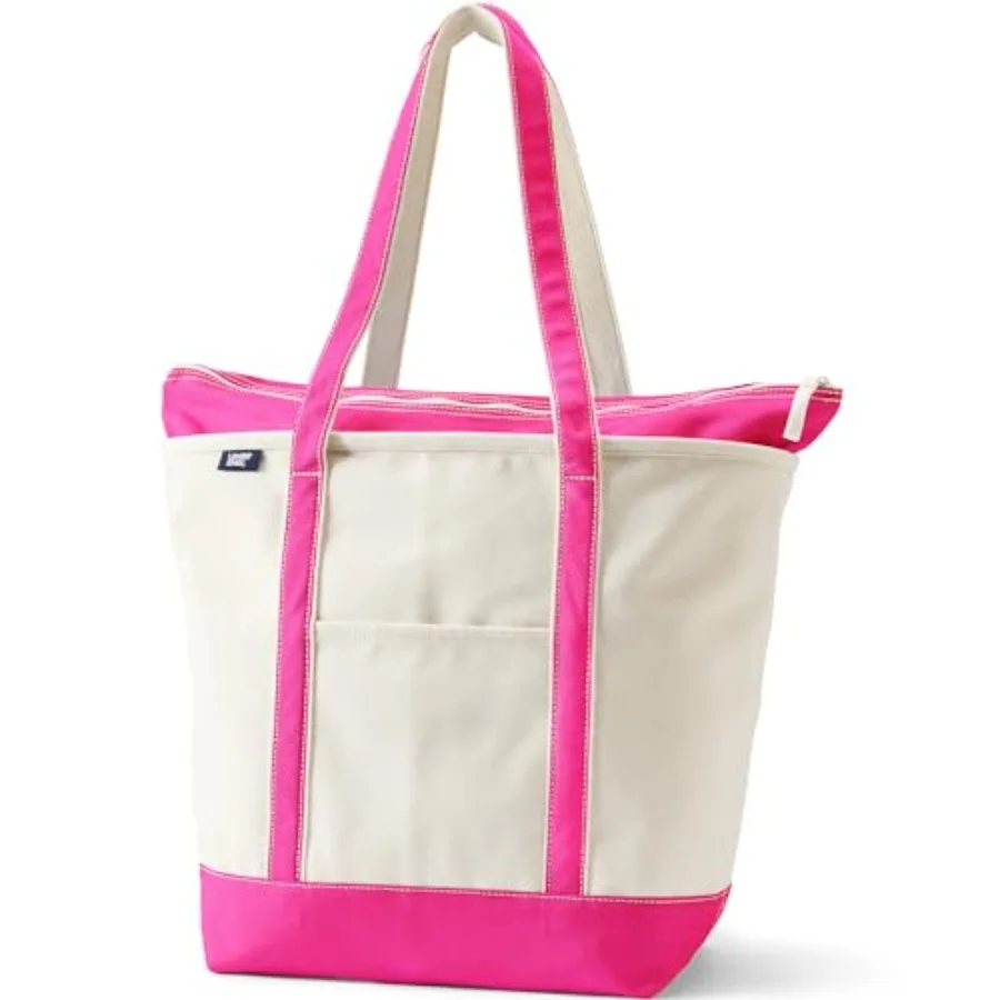

Zip Top Canvas Tote Bag