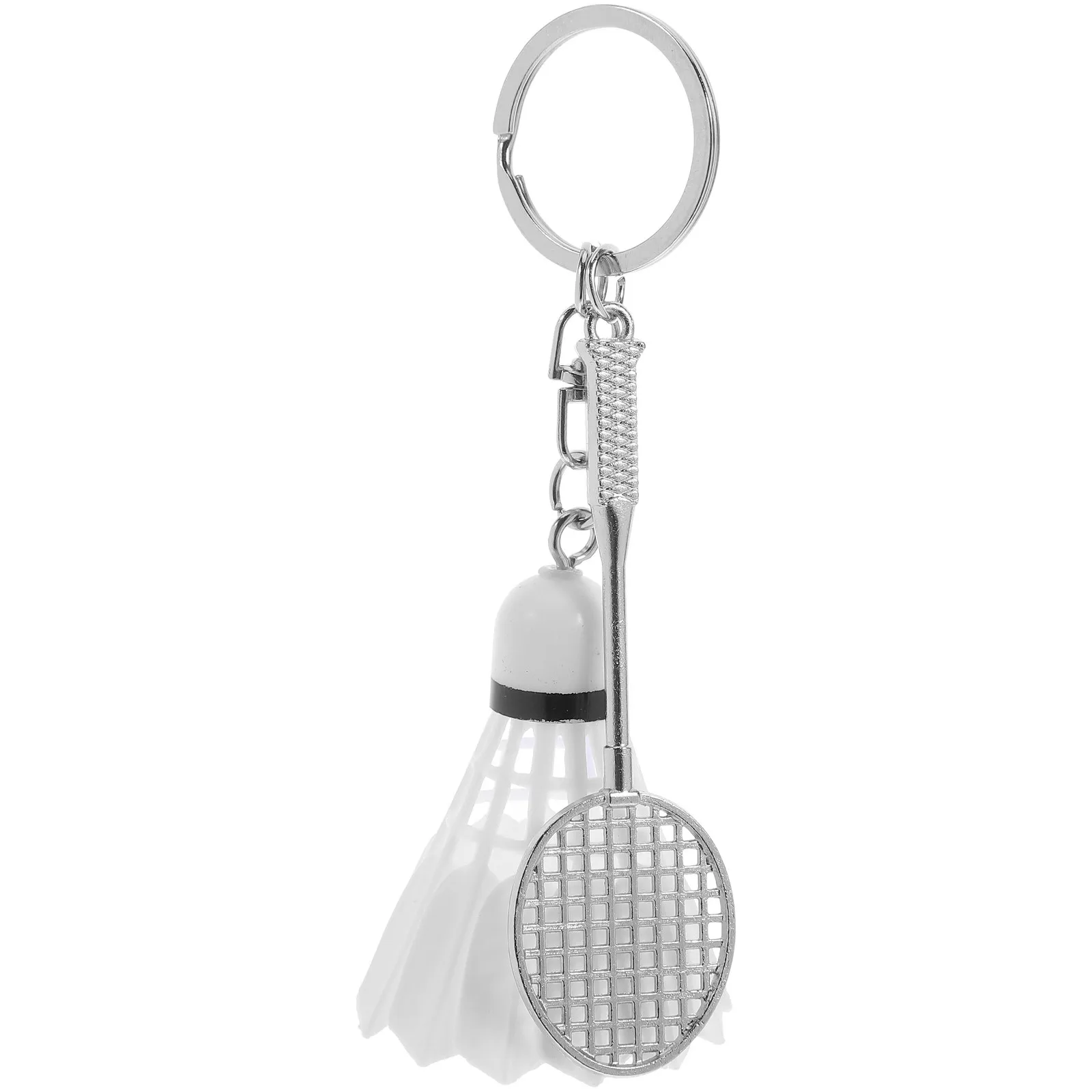 

Badminton Keychain Unique Simulated Ball Design Elegant Key Decors Multiuse Bag Hanging Keychain for Schoolbag Office Desk Car