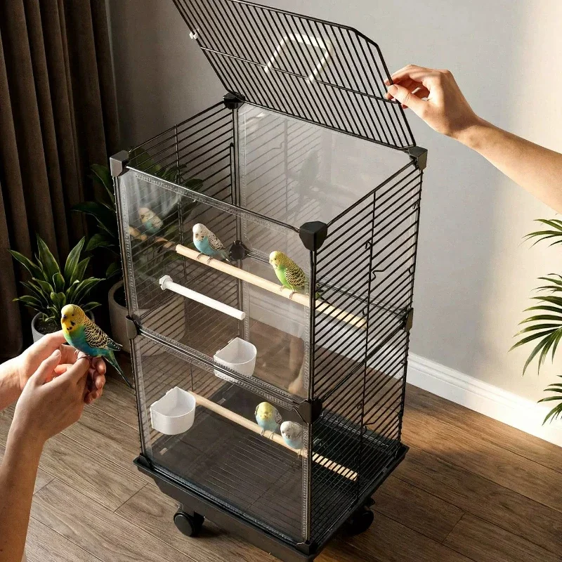 Accessories Nordic Bird Cages Aviary Goldfinch Things Cockatiel Bird Cages Large Outside Stand Jaulas Para Aves Pet Supplies