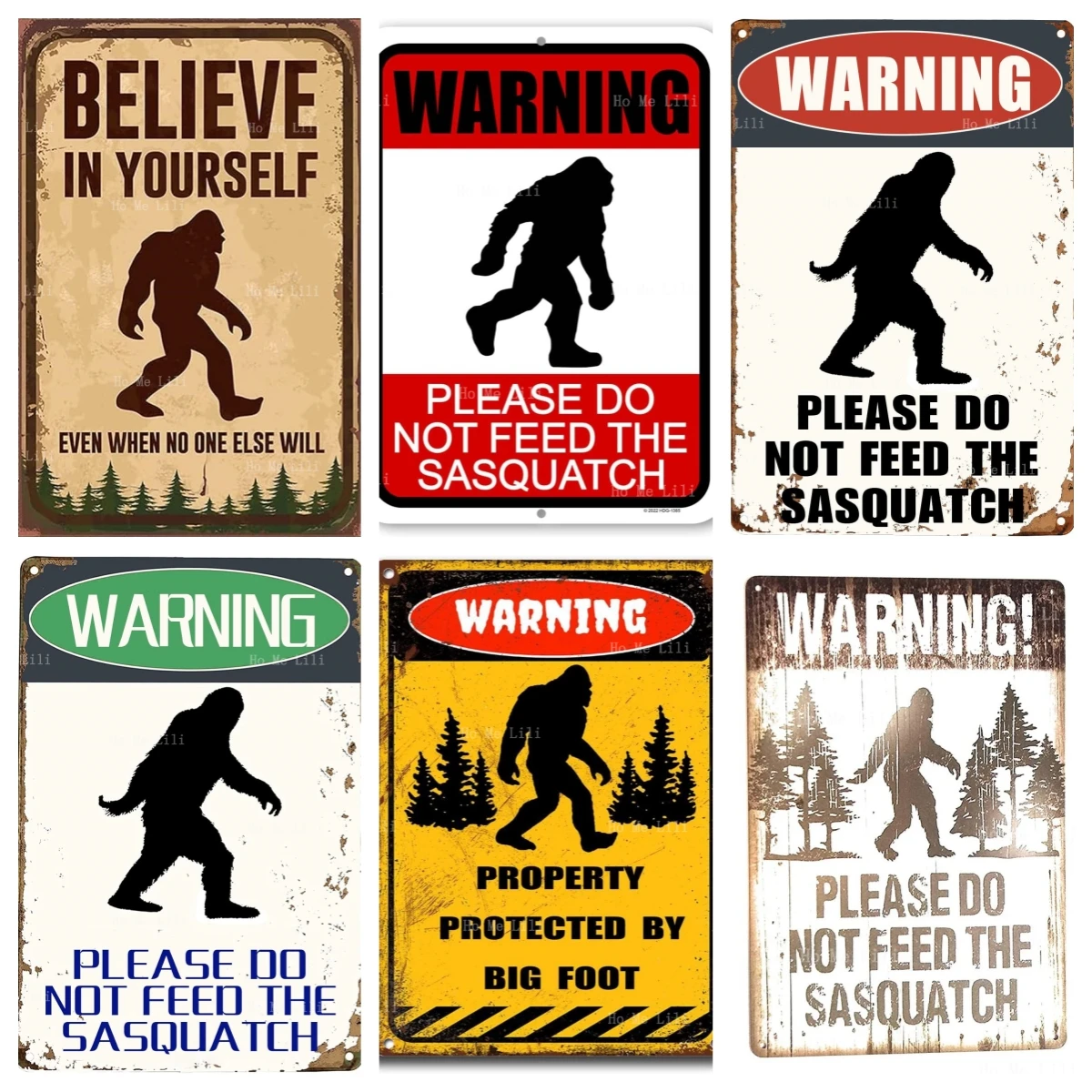 Please Do Not Feed The Sasquatch Bigfoot Gifts Outdoor Road Sign Backyard Hot Tub Decor Athroom Signs Wall