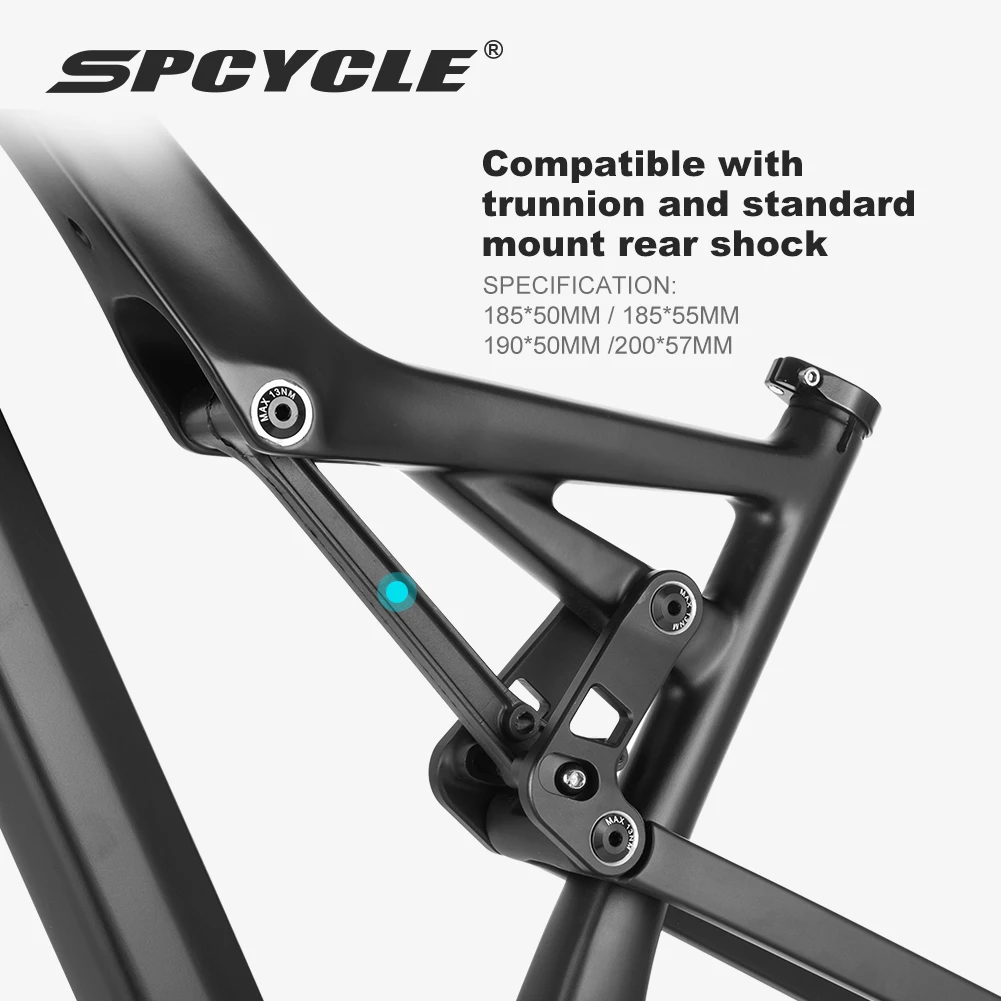 Spcycle 29er All Mountain Bike Frame 29 Boost Full Suspension Carbon MTB Frame Traval 150mm AM Carbon Frame