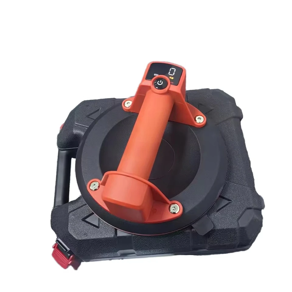 8-inch Electric Vacuum Suction Cup Handheld Tile and Glass Suction, Lithium Battery with Automatic Pump, Portable Tool