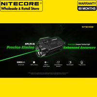 Hunting Flashlight NITECORE NPL25 GL Compact Tactical Light with Detachable 500mAh Li-ion Battery